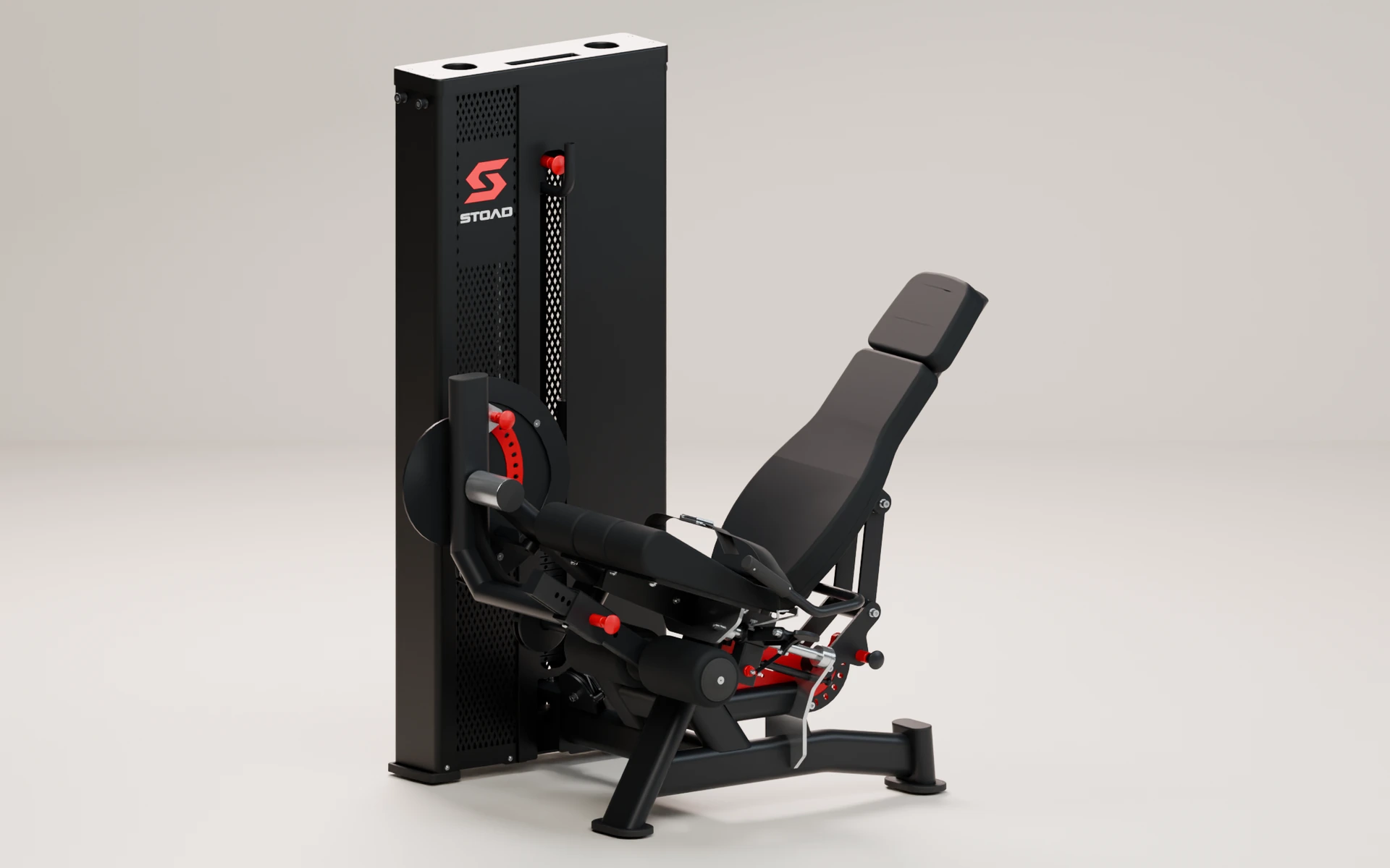 STOAD 01 in its seated setup in a photographic 3D studio